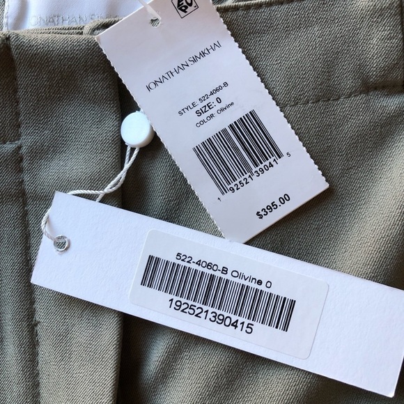 Johnathan Simkhai Straight Leg Cropped Pants Size 0 - Picture 8 of 12